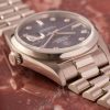 Rolex Day-Date 36 Platinum 18206 Violet Dial and Factory Diamond Indexes - Excellent Condition - immagine 4