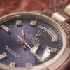 Rolex Day-Date 36 Platinum 18206 Violet Dial and Factory Diamond Indexes - Excellent Condition