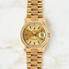 Rolex Day-Date 18248 - 18K Yellow Gold - Champagne Dial - Bark Finish - Mint Condtions