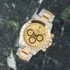Rolex Daytona 16523 Champagne Floating Dial - R Series - Rolex Punched Warranty