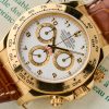 Rolex Daytona 116518 - 18K Yellow Gold - White Porcelain Effect Dial - Warranty - Unpolished - immagine 2