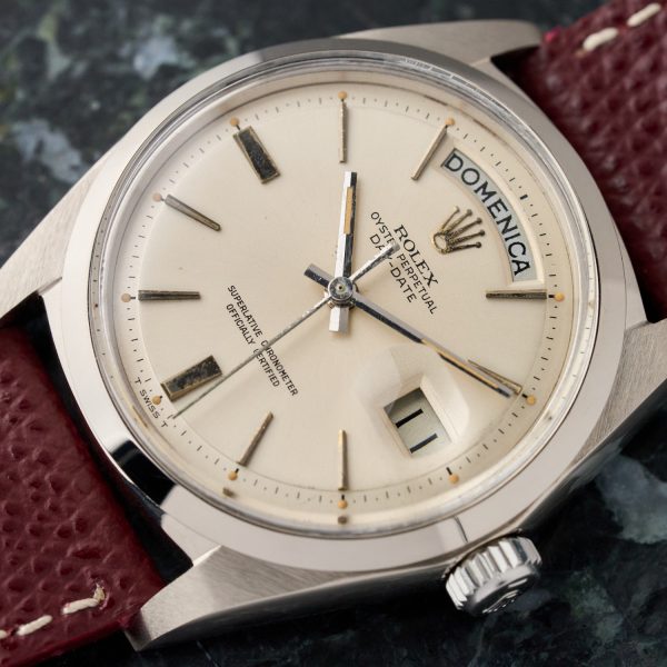 Rolex Day-Date 36 1802 - Silver "Doorstop" Dial - Smooth Bezel - Excellent Condition - immagine 2