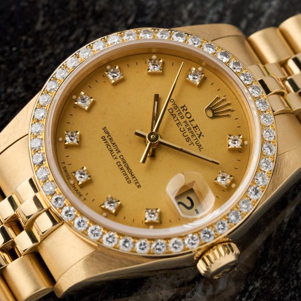 Rolex Datejust 31mm 68288 - 18K Yellow Gold - Factory Diamond Set Bezel and Dial - Full Set - immagine 2